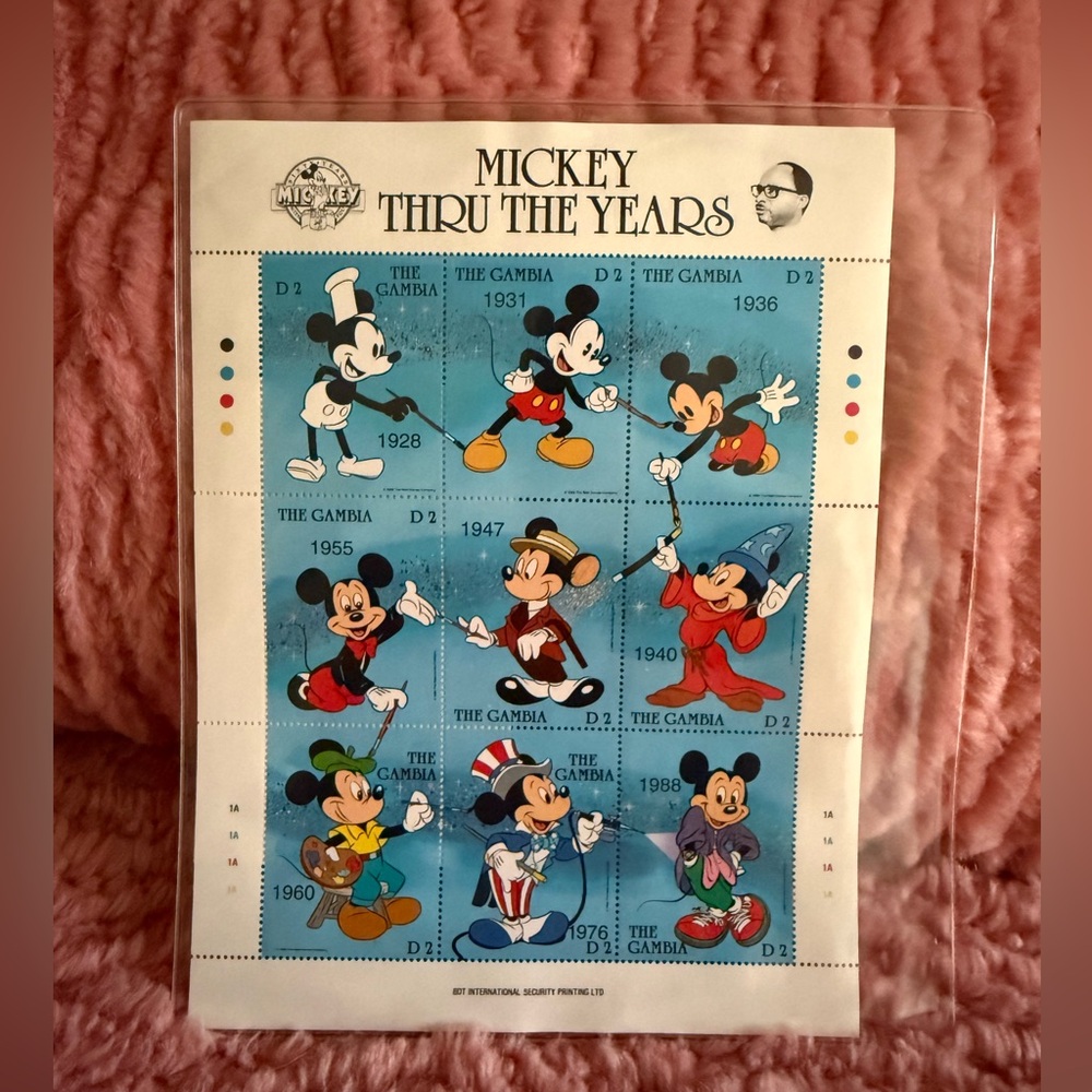 Mickey Mouse Collectible Stamp Sheets - 3 - Picture 2 of 5